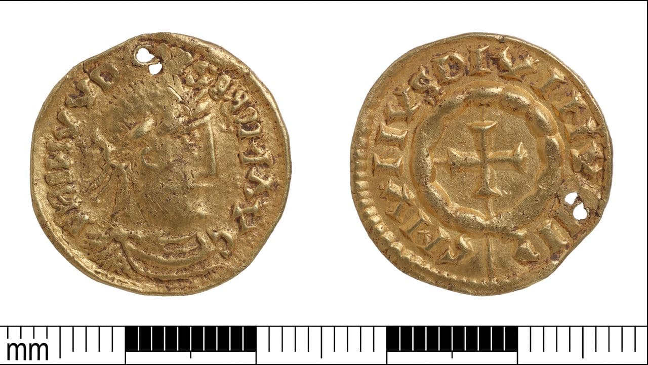 Gold coin discovered by a metal detectorist in the UK may have been dropped by a Viking invader from the Great Heathen Army