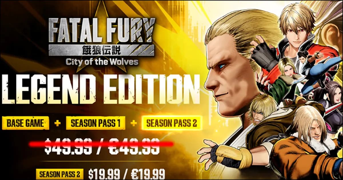 Fatal Fury: City of the Wolves: Legend Edition already offering first sale including the Season Pass 2 DLC