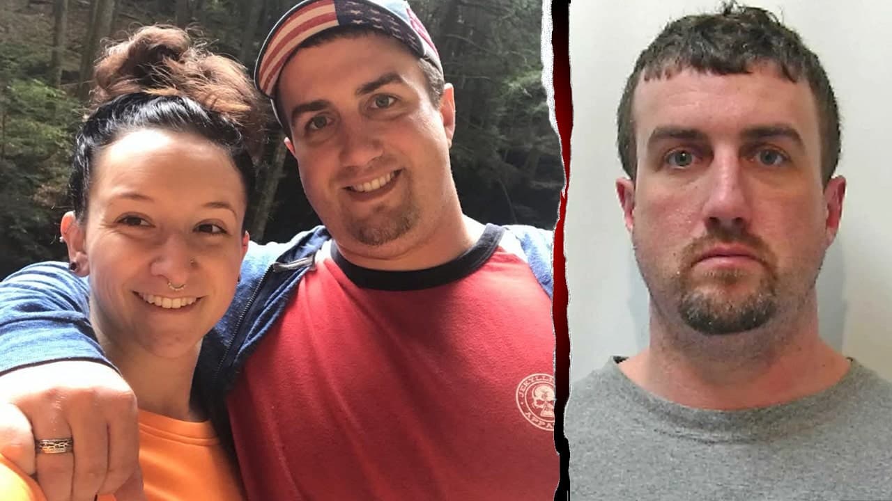 Husband accused of killing wife says he heard laughter, then screams before finding her dying