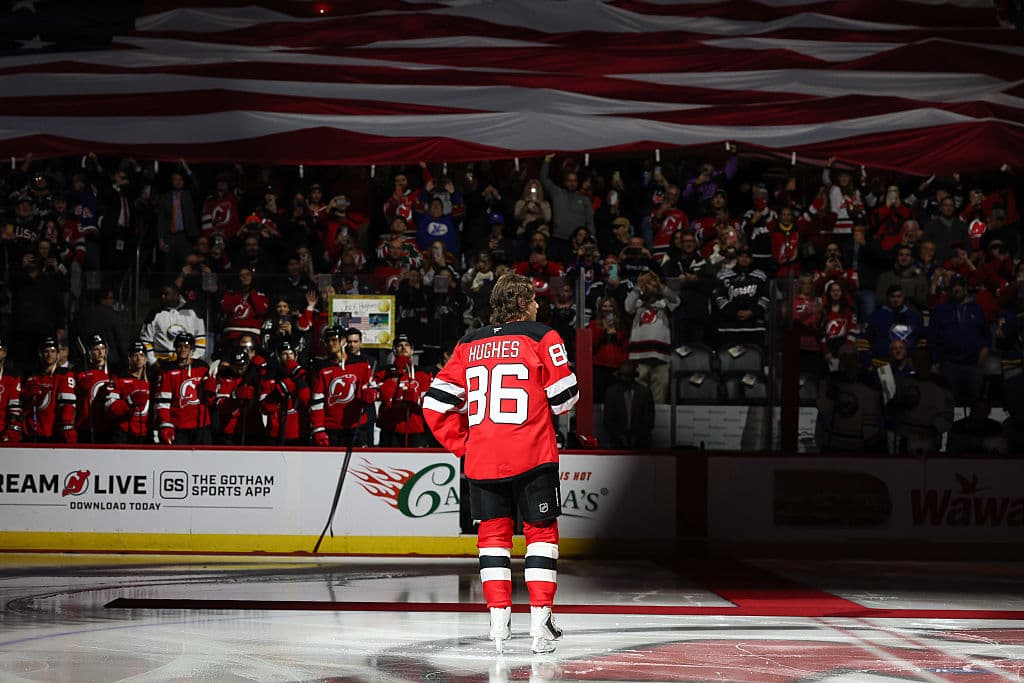Devils Fans Welcome Jack Hughes Back To New Jersey With Pregame Celebration - OutKick