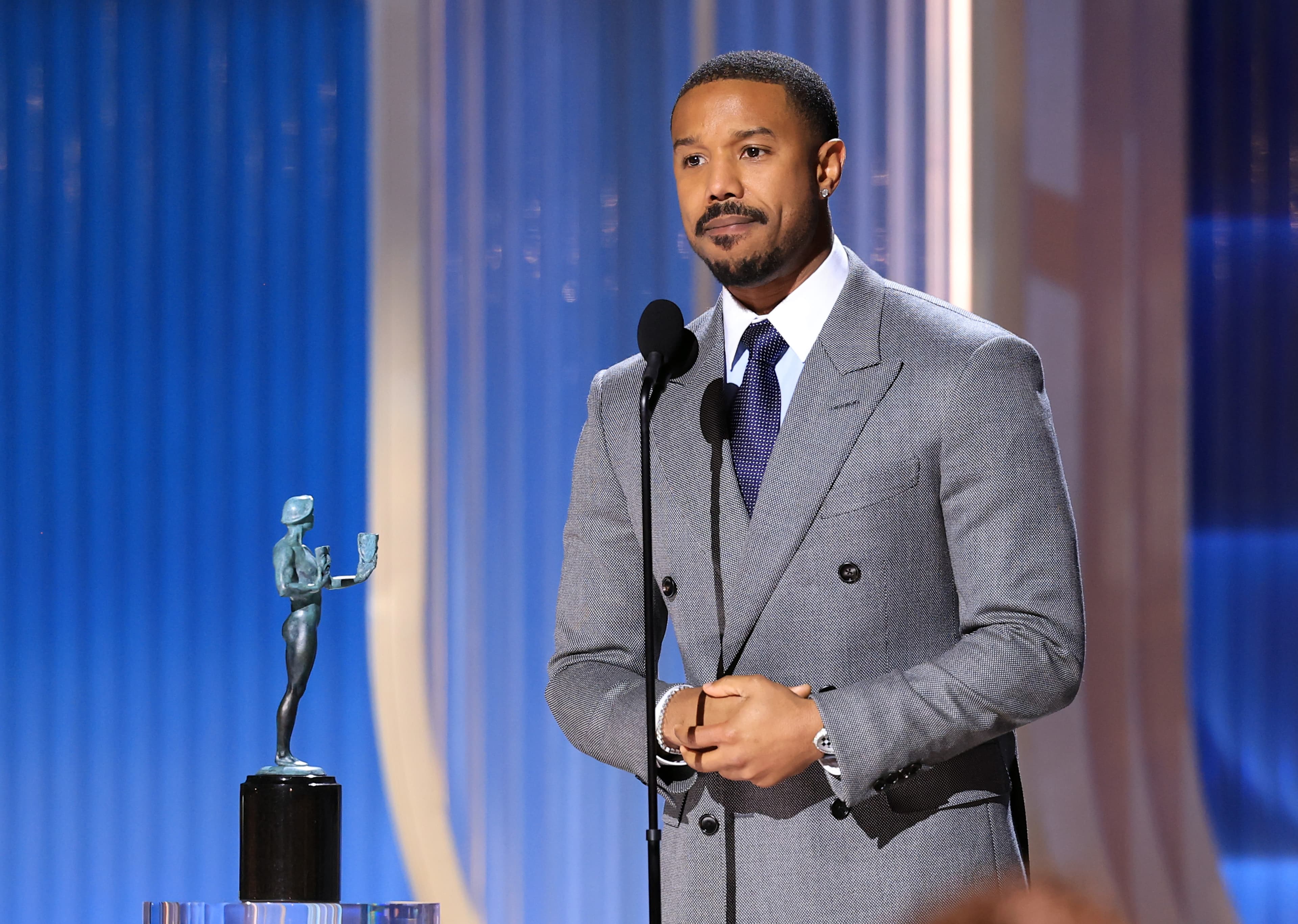 Michael B. Jordan Wins Best Actor for ‘Sinners’ at Actor Awards in Oscar Race Shakeup: ‘I’m So Honored and Privileged’