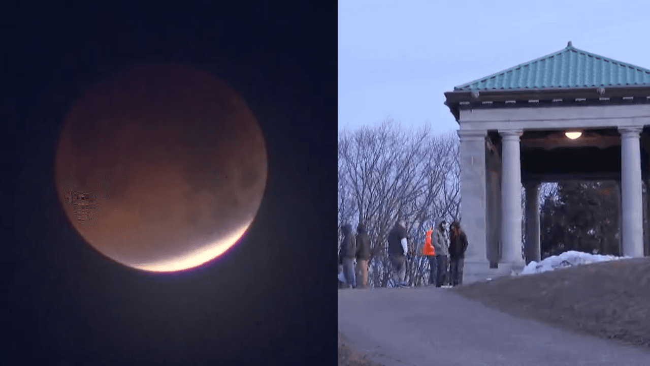 Dozens come to Cobbs Hill Park to see moon’s fiery colors for total lunar eclipse - WHEC.com