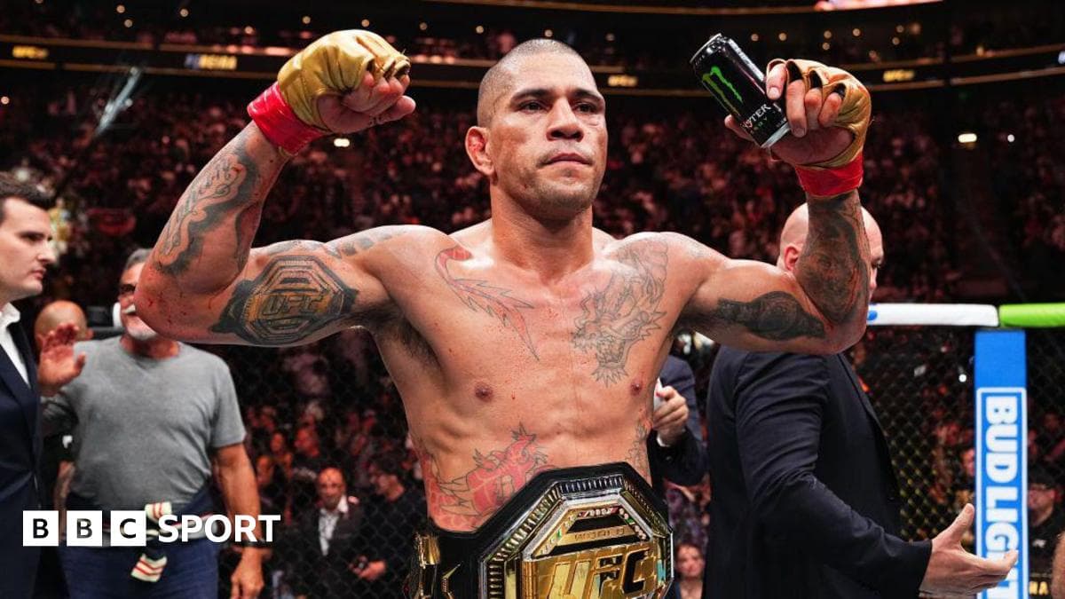 UFC White House: Alex Pereira to fight Ciryl Gane for interim heavyweight title - BBC