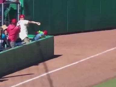 WATCH: Exceptional dad reflexes on display