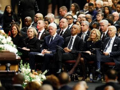 Former Presidents Clinton, Obama and Biden honor Jesse Jackson at Friday service