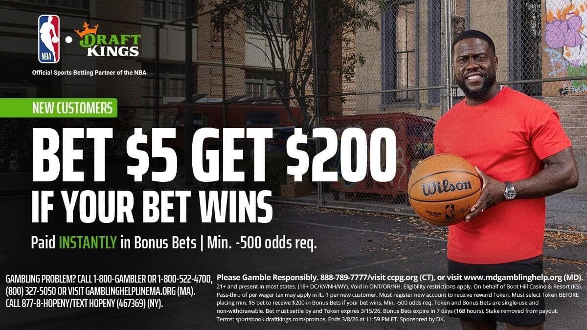 Use DraftKings promo code to get $200 bonus bets by targeting Celtics-Nuggets, Thunder-Pistons on Wednesday