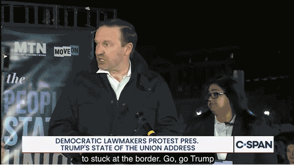 MAGA voter crashes 'scumbag' Dem senator's SOTU boycott speech: 'Go Trump!'
