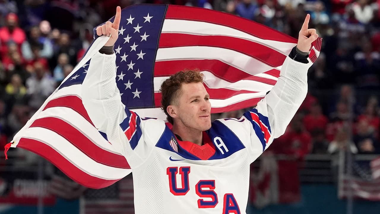 Team USA star Matthew Tkachuk brushes off criticism for visiting Trump