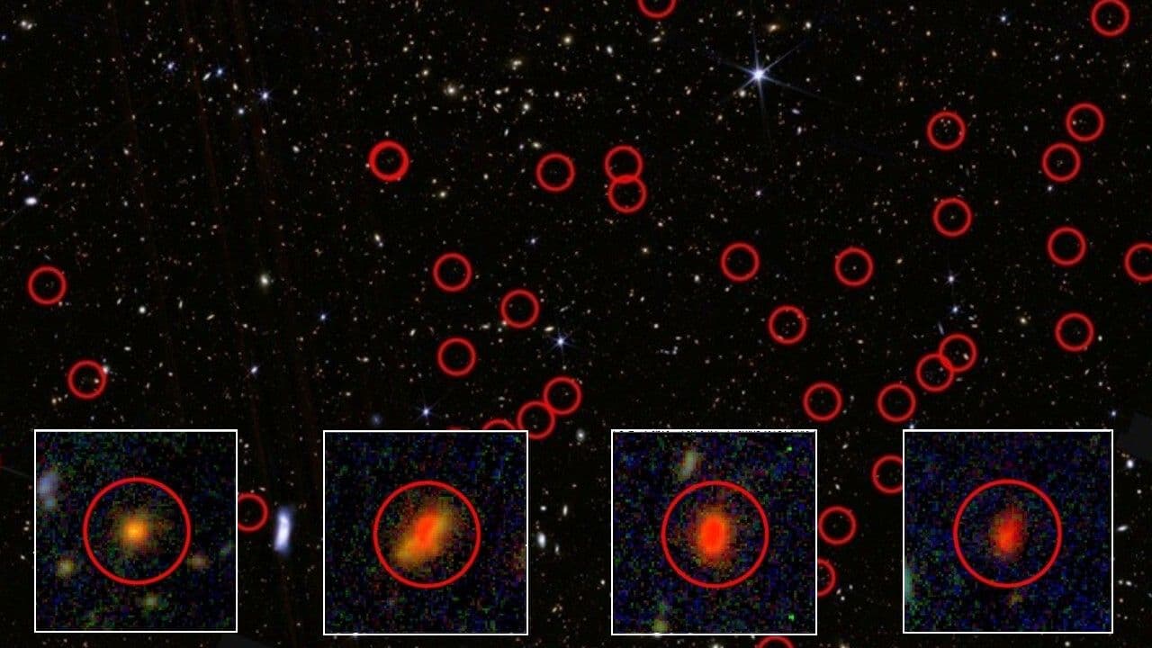 Mysterious 'little red dots' discovered by James Webb telescope may be the first stars in the universe on the verge of collapse