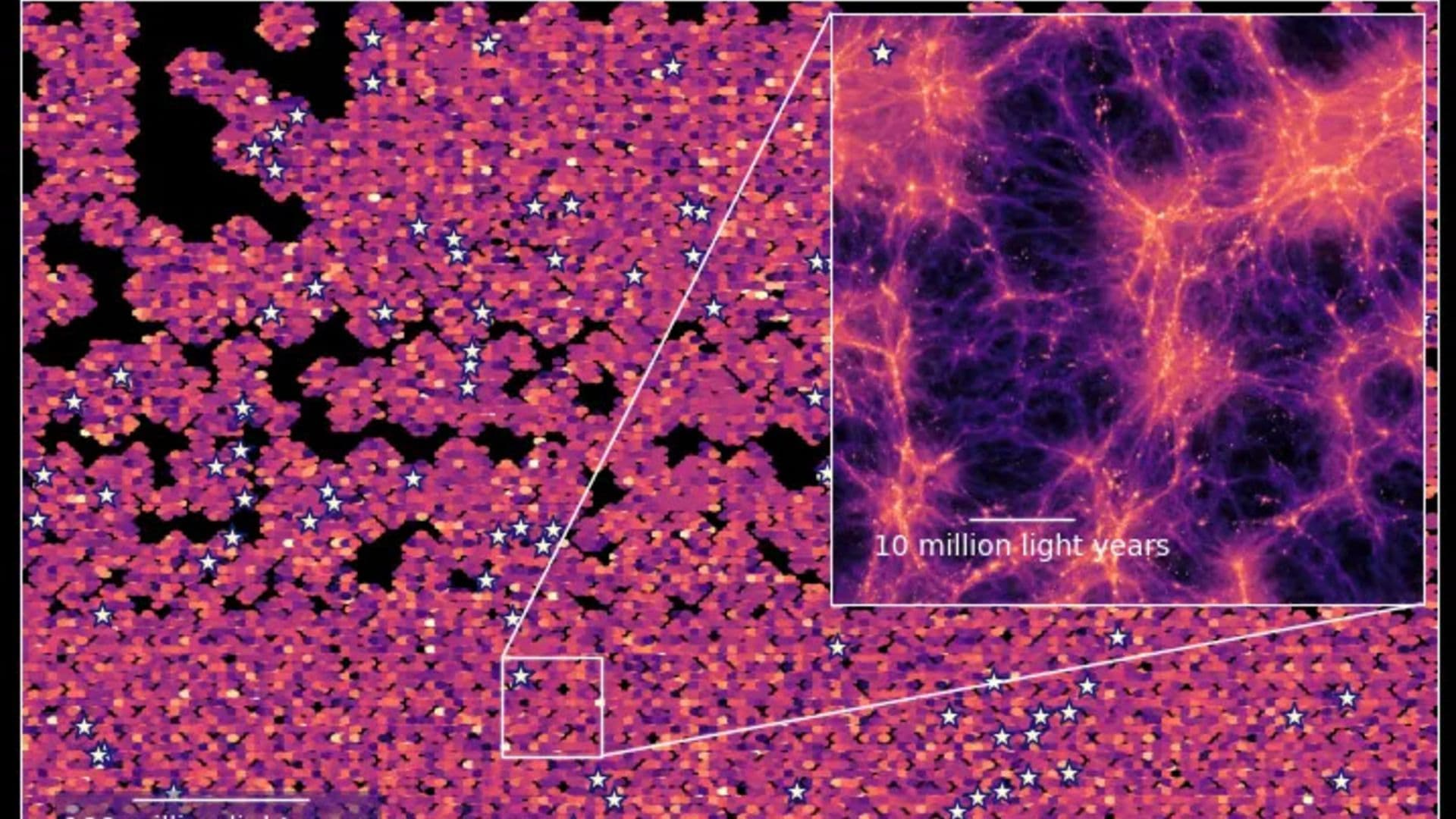 Enormous 3D map of the universe shows brilliant 'sea of light' near the cosmic dawn