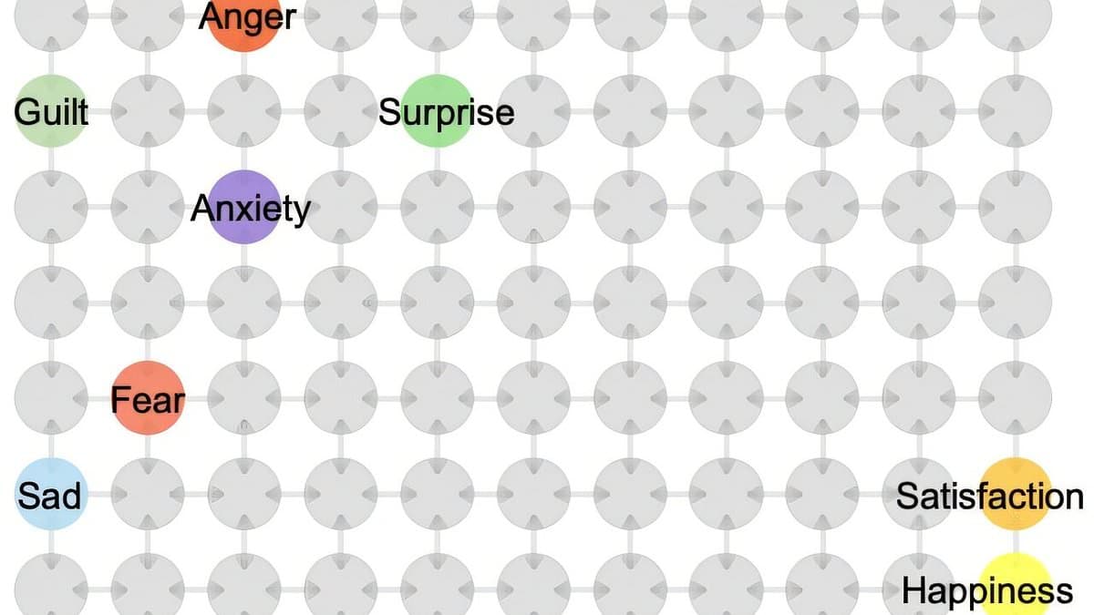 Incredible map reveals how the brain processes different emotions - and it could explain why anger feels so close to fear