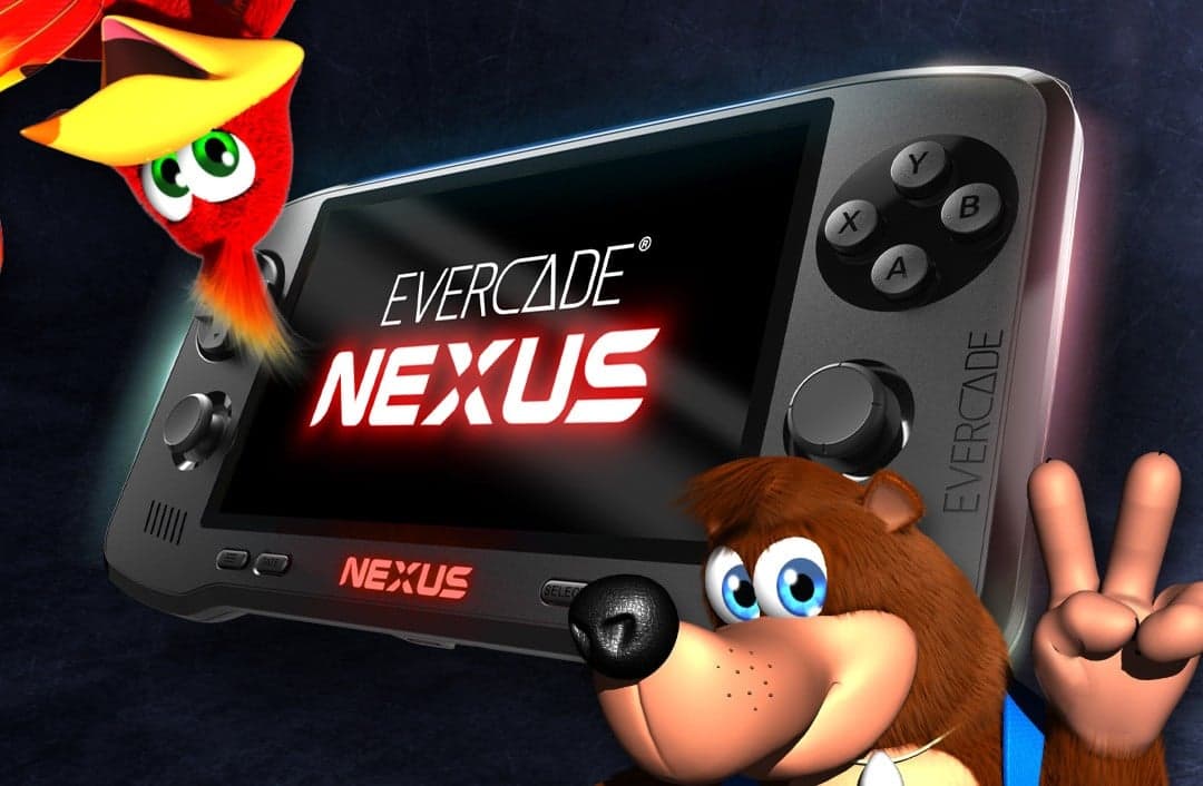 Evercade Nexus Launches October with Largest Screen, Dual Analog Sticks, and Banjo-Kazooie Bundle