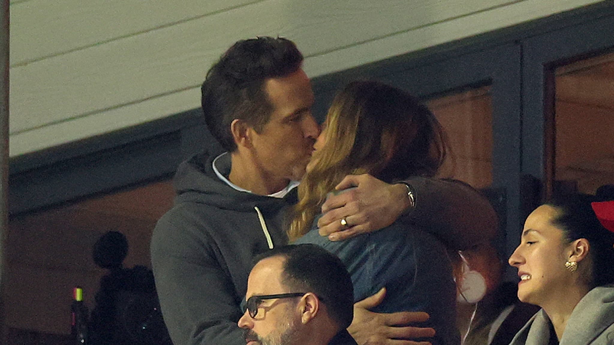 Blake Lively and Ryan Reynolds Snapped Making Out During Soccer Game