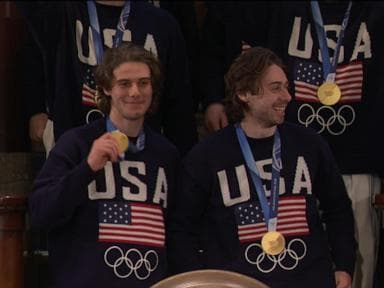 WATCH:  Men's Olympic hockey team gets shout out from Trump at SOTU address
