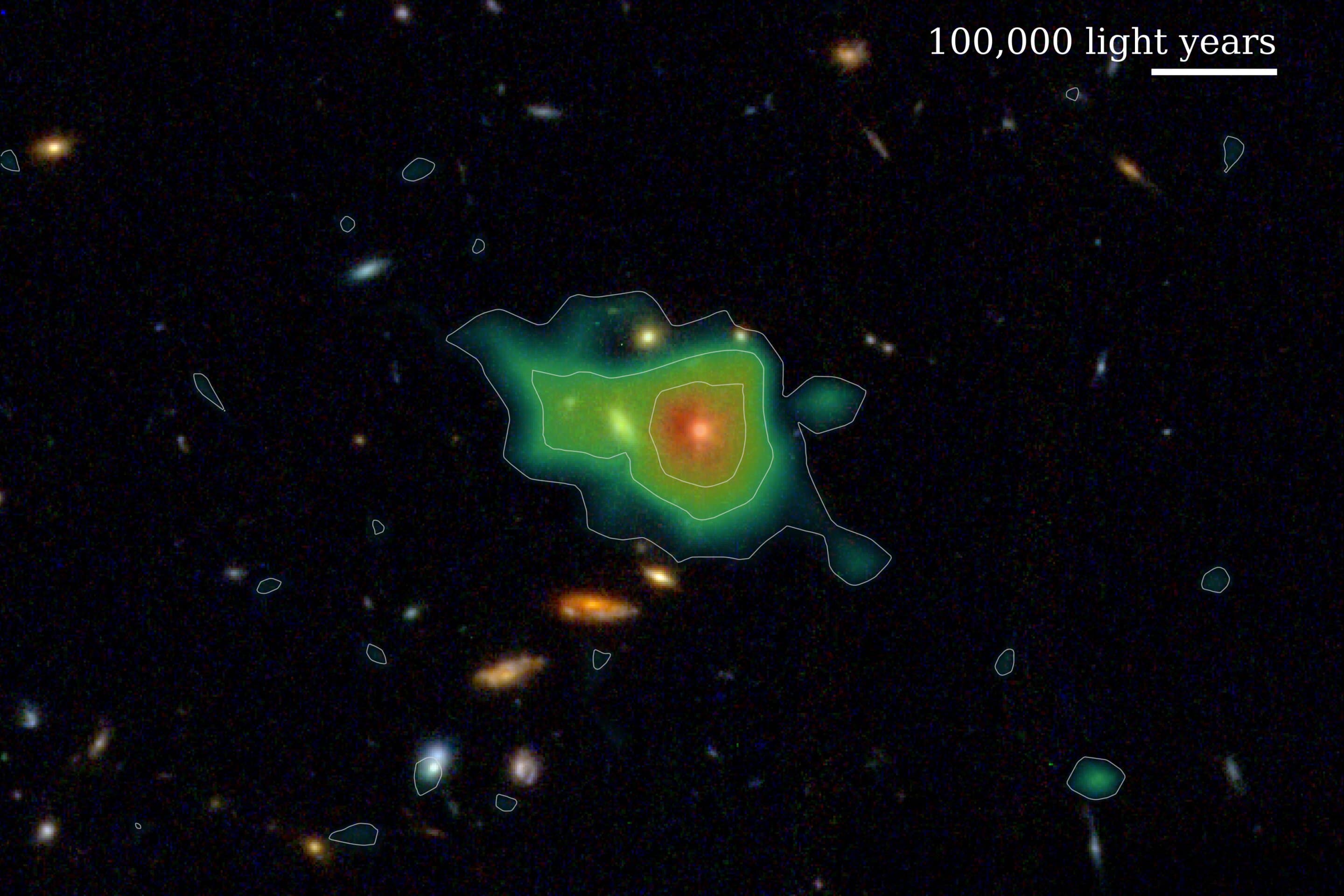 Astronomers Uncover Vast Hydrogen Gas Halos Fueling Early Universe Galaxies During 'Cosmic Noon'