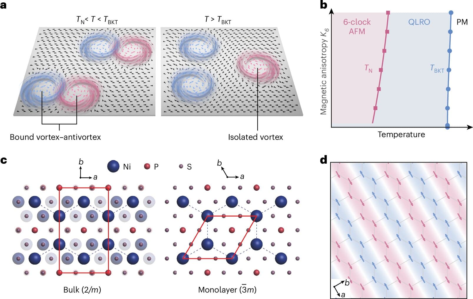 Physicists discover long-predicted 'clock magnetism' in an atomically thin crystal - Phys.org
