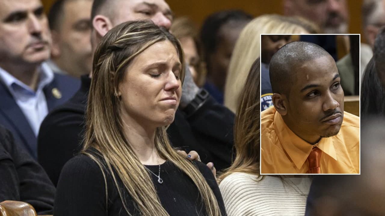 NYPD Officer Jonathan Diller's widow weeps as sea of blue fills courtroom in accused cop killer’s murder trial