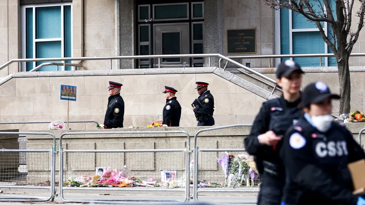 US consulate in Toronto struck by gunfire, police say; no injuries reported
