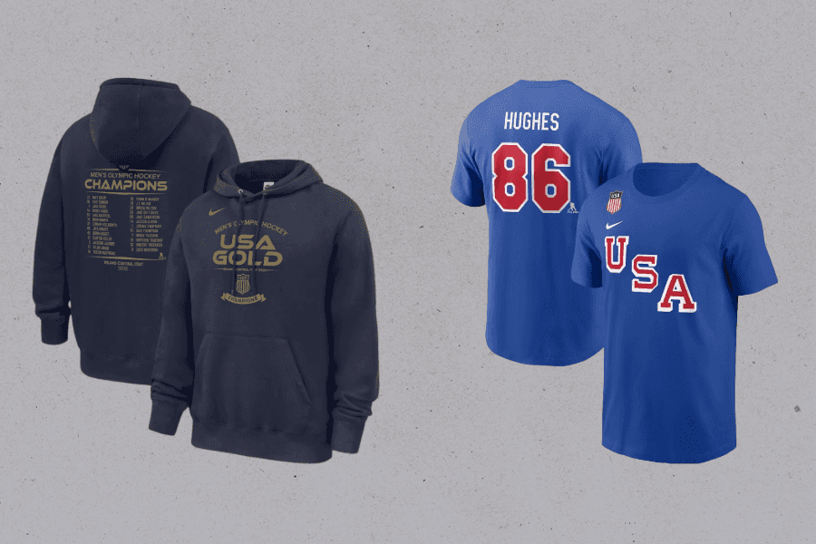 Nike Unveils ‘USA Gold’ and Jack Hughes Merch to Celebrate Historic Olympic Hockey Win