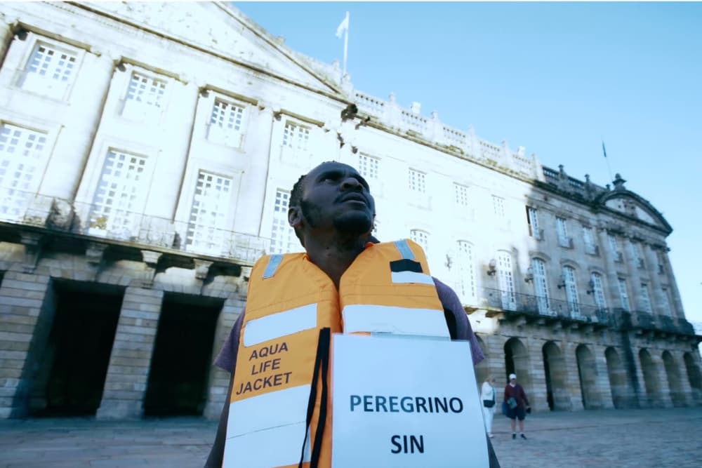 Filmmaker Tshililo waha Muzila on Hiking Through Spain With an Orange Life Jacket for Afrophobia Doc ‘The Little Black Man From the Congo’