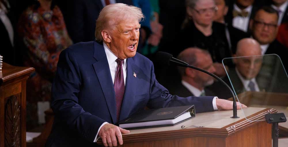 Dow Jones Futures: Trump Gives State Of The Union Speech; Nvidia Earnings Loom - Investor's Business Daily