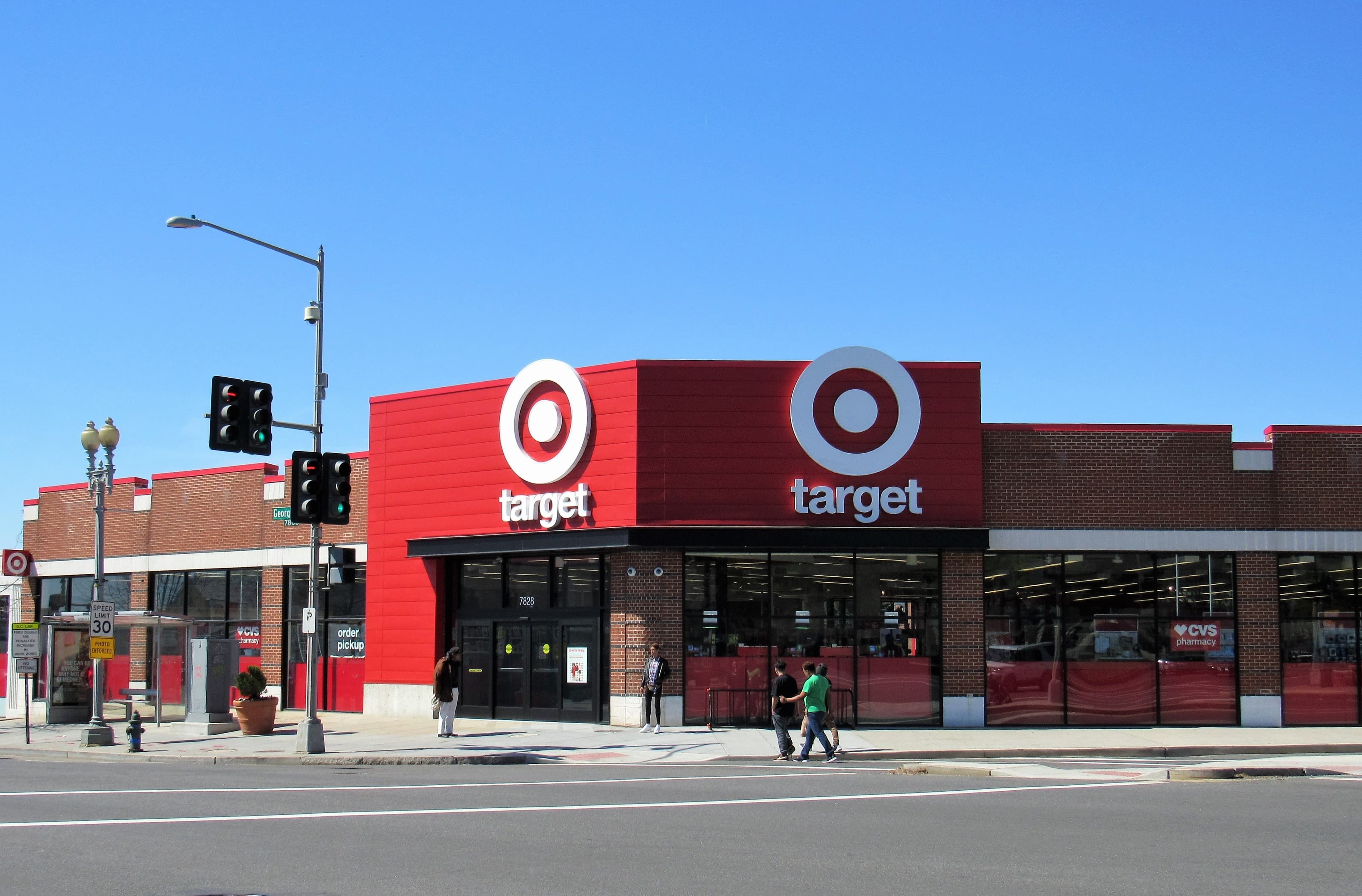 A Target store in Washington, DC. The retailer apologized and pulled a children's clown costume after critics said it evoked minstrel-show caricatures. (Kingofthedead, CC BY-SA 4.0, via Wikimedia Commons)