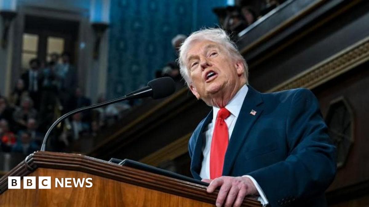 Live updates: Watch as Trump gives State of the Union speech - BBC