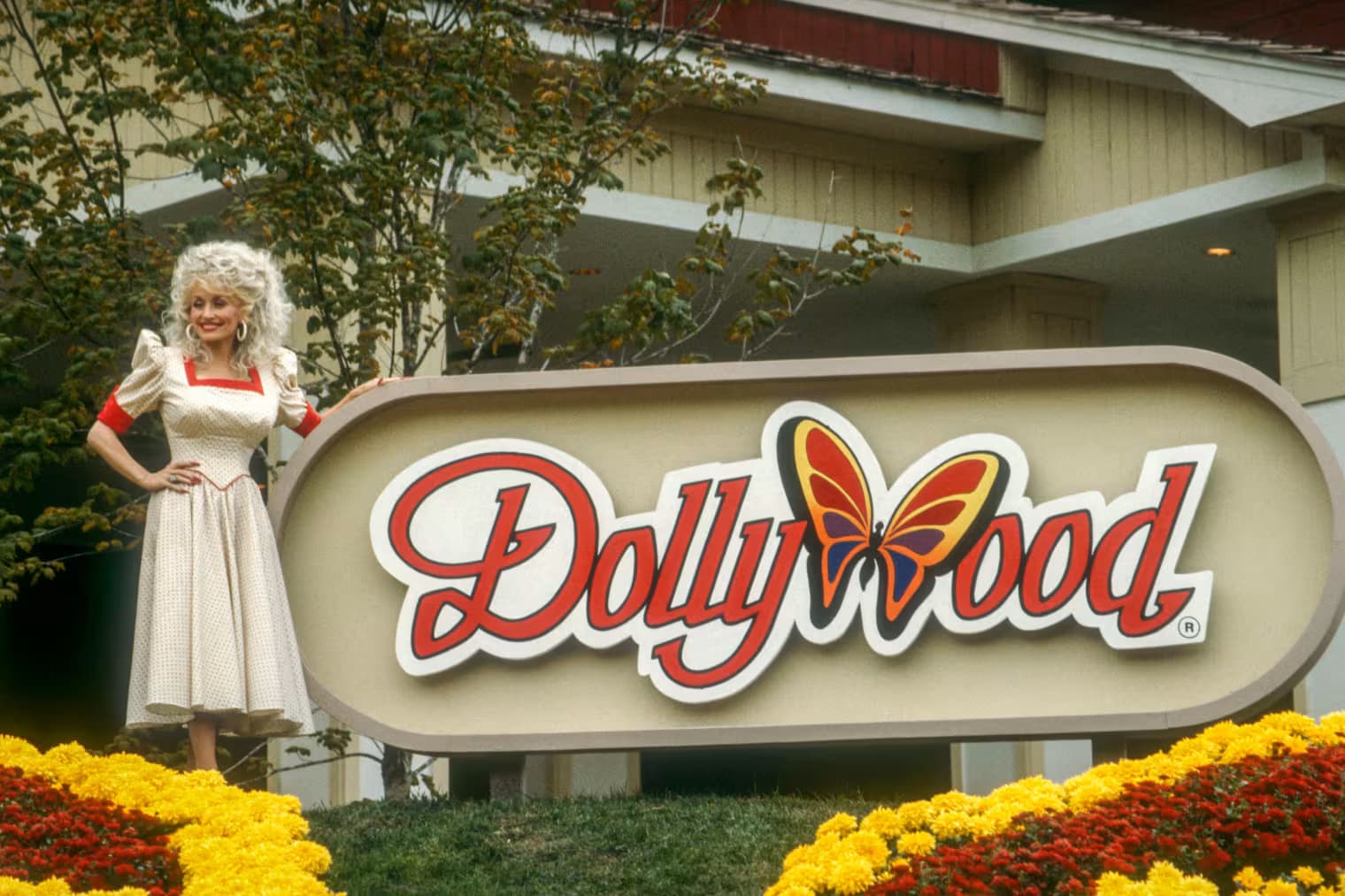 Parton at Dollywood in Pigeon Forge, Tenn., in 1988. Ron Davis / Getty Images file