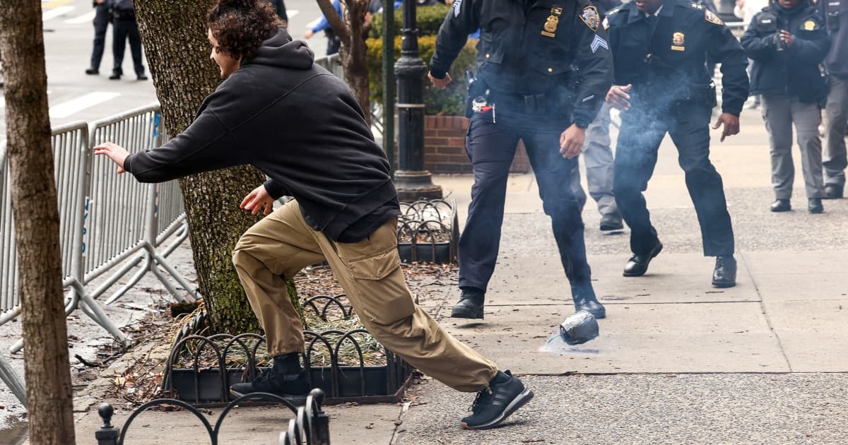 Device ignited at Gracie Mansion protest was an improvised explosive, NYPD says