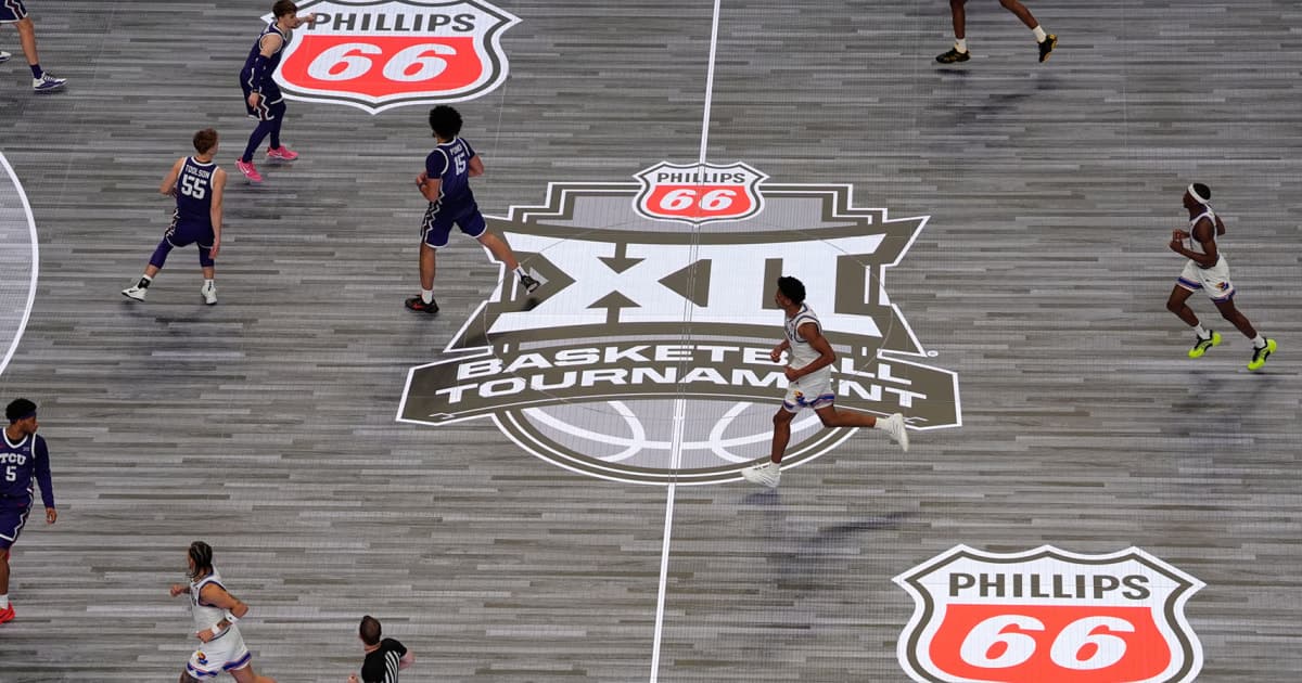 Big 12 Conference tournament ditches new glass floor for hardwood after a player gets hurt