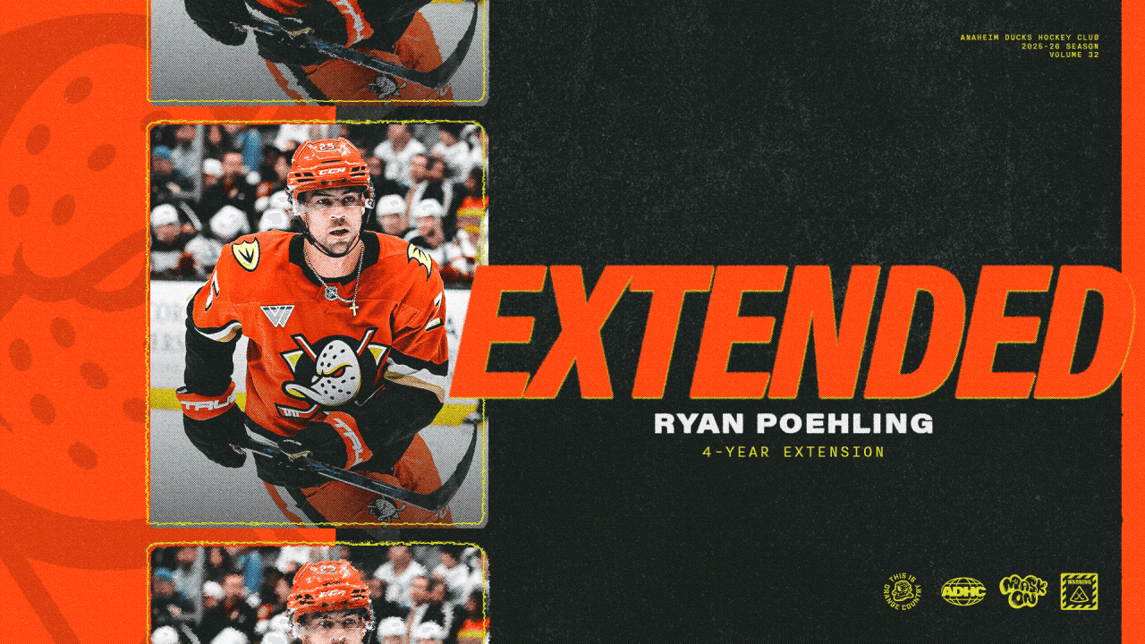 Ducks Sign Poehling to Four-Year Contract Extension