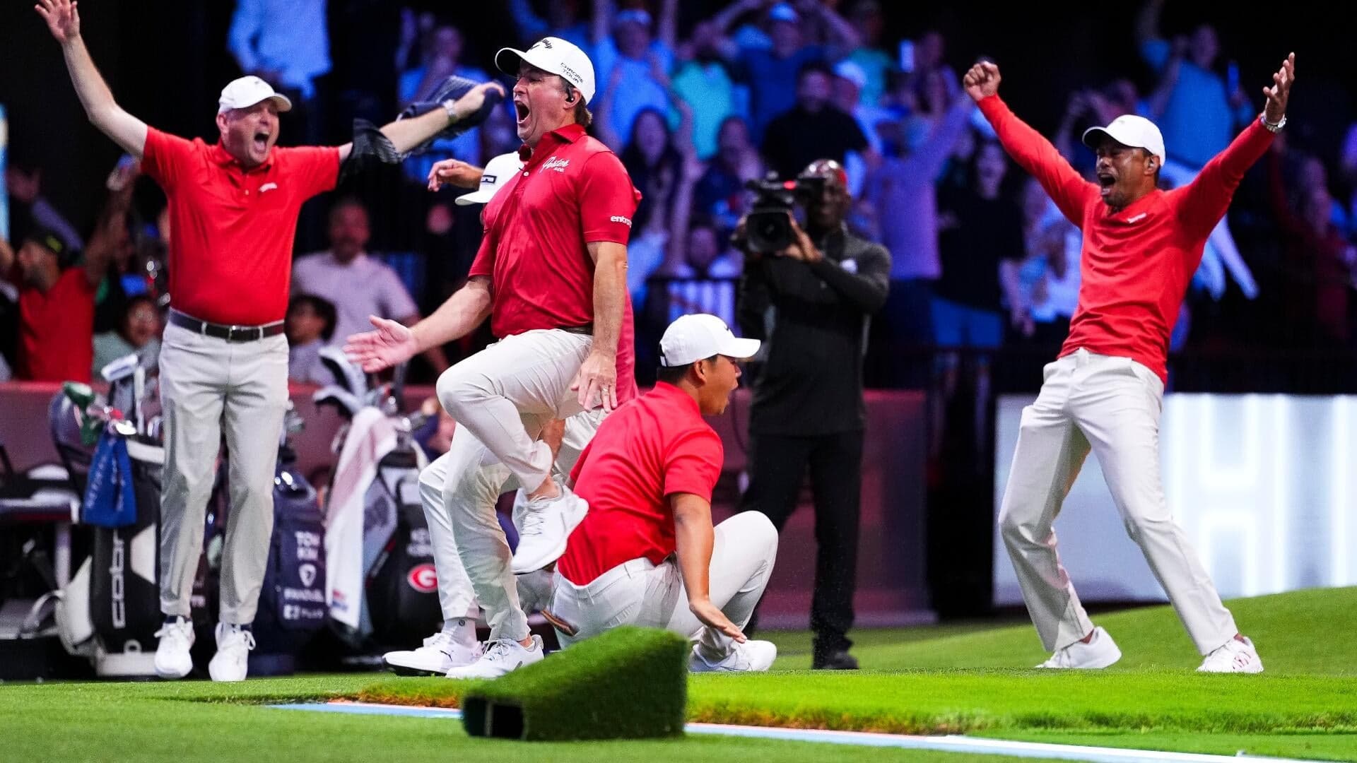 Tom Kim's dramatic hole-in-one sends Tiger Woods into frenzy, Jupiter Links into TGL Playoffs