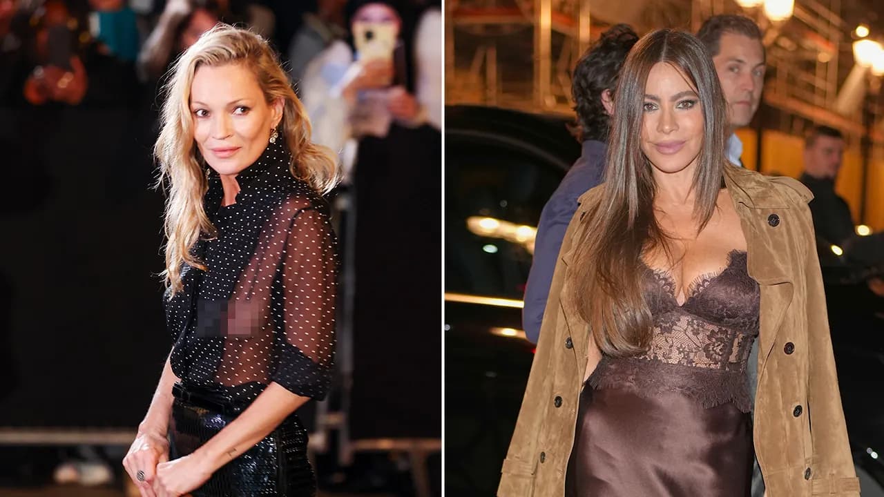 Kate Moss, Sofia Vergara stun in sheer looks at Paris Fashion Week: PHOTOS