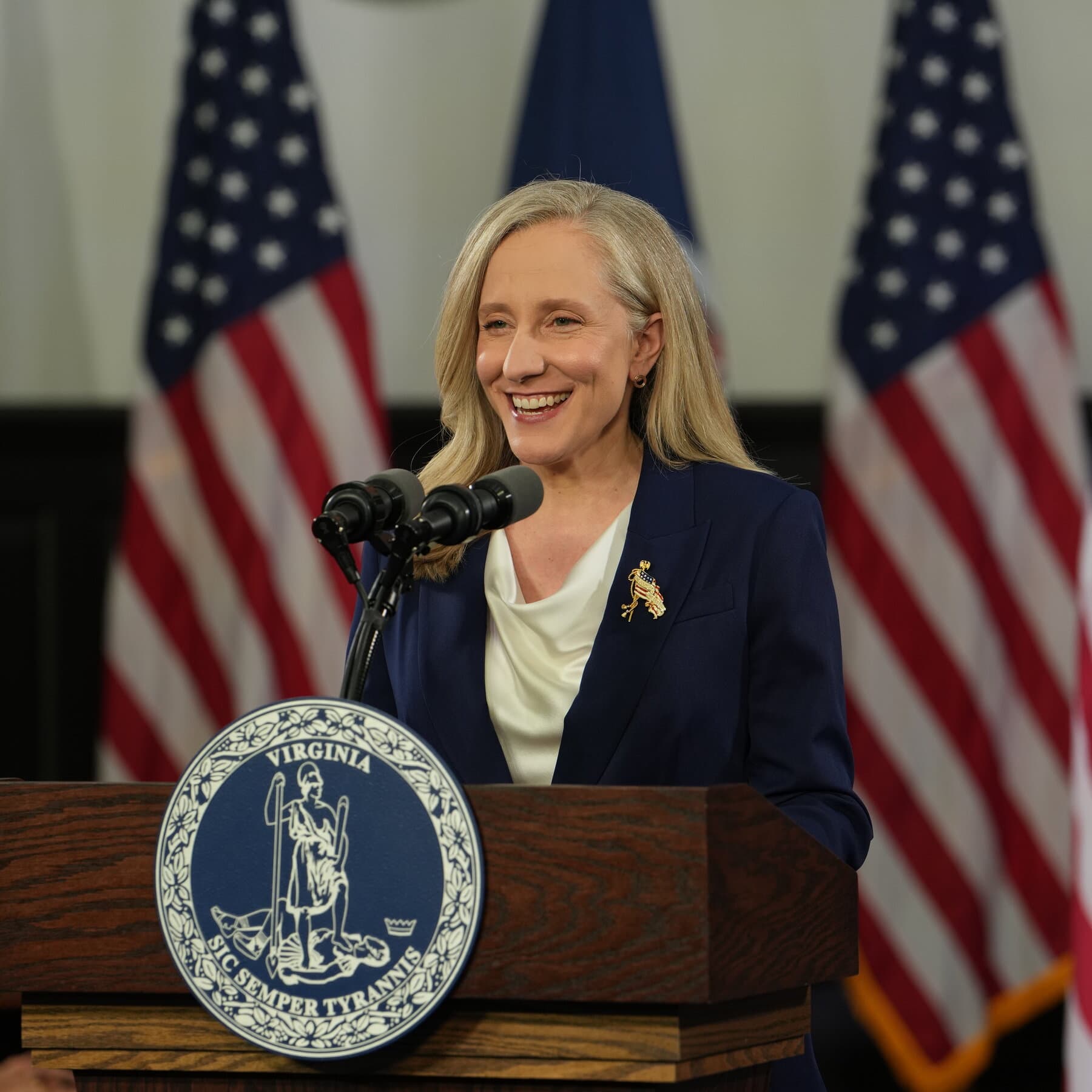 Abigail Spanberger, in Democratic Response, Asks if Trump Is Working for Americans