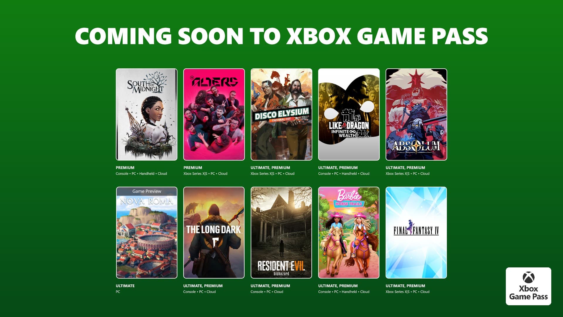 Xbox Game Pass Expands with 15 New Titles Including Disco Elysium, Resident Evil 7, and Final Fantasy IV